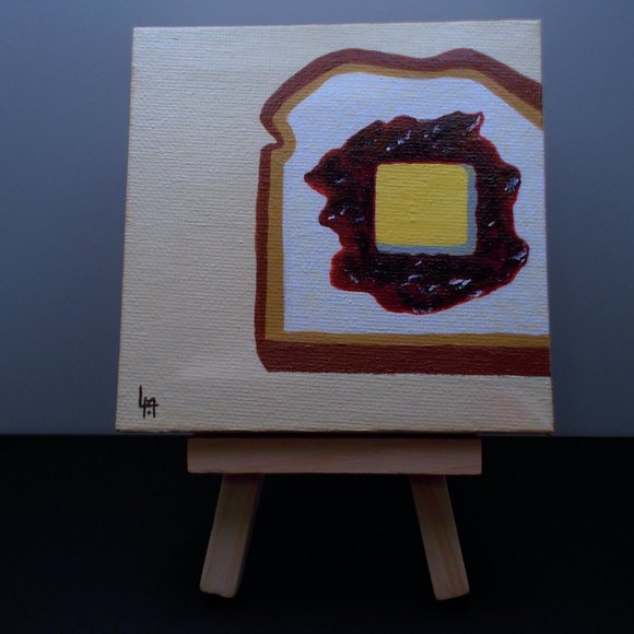 Acrylic Painting - Bread Butter Jelly Abstract - Picture 2 of 5
